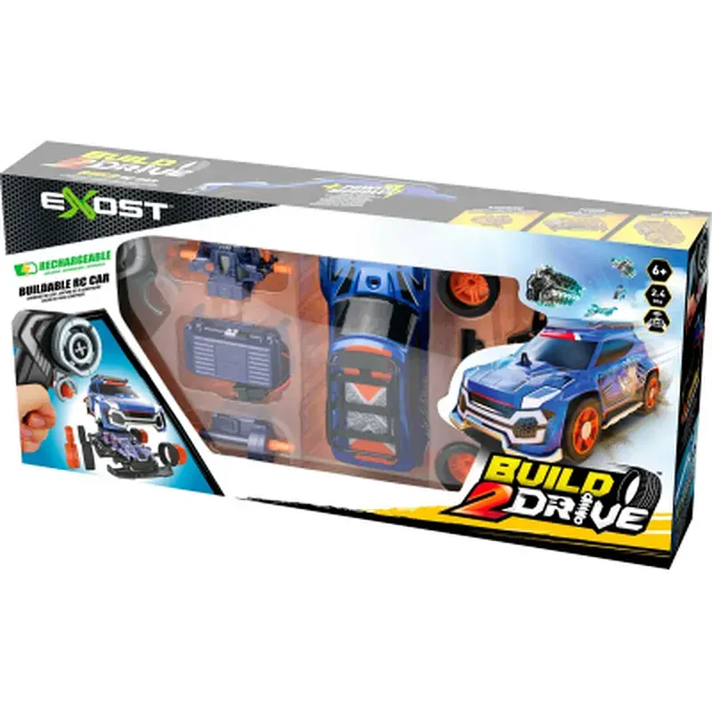Ігровий набір Silverlit Build 2 Drive Super Sports, РК, 2,4 GHz (ГГц), синя (20702) - фото 2