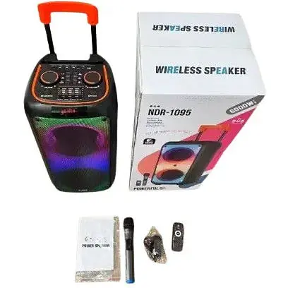 Портативная колонка RGB NDR-1095 акустическая аккумуляторная колонка 8 дюймов 100 Вт - фото 5