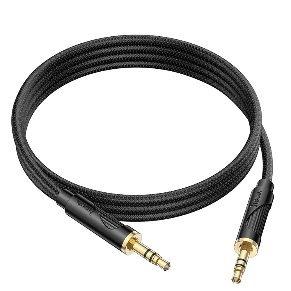 AUX кабель Hoco UPA30 Jack 3.5 to Jack 3.5 1 м чорний - фото 4