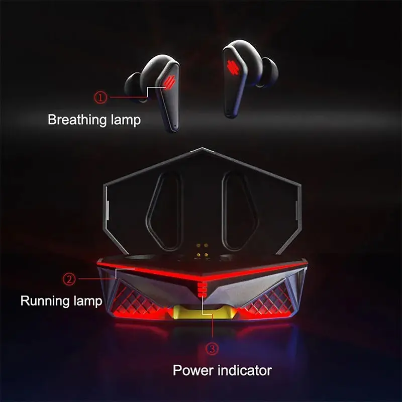 Бездротові ігрові Bluetooth навушники TWS K98 із зарядним кейсом, мікрофоном і сенсорами Навушники геймерські - фото 6