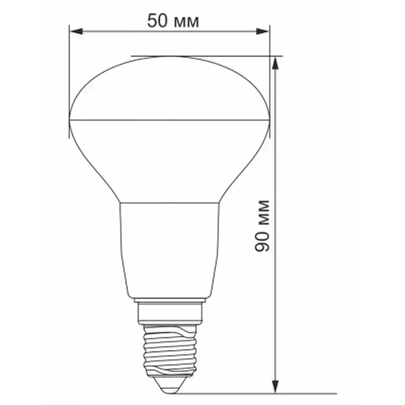 Лампочка TITANUM LED R50e 6W E14 4100K (VL-R50e-06144) - фото 2