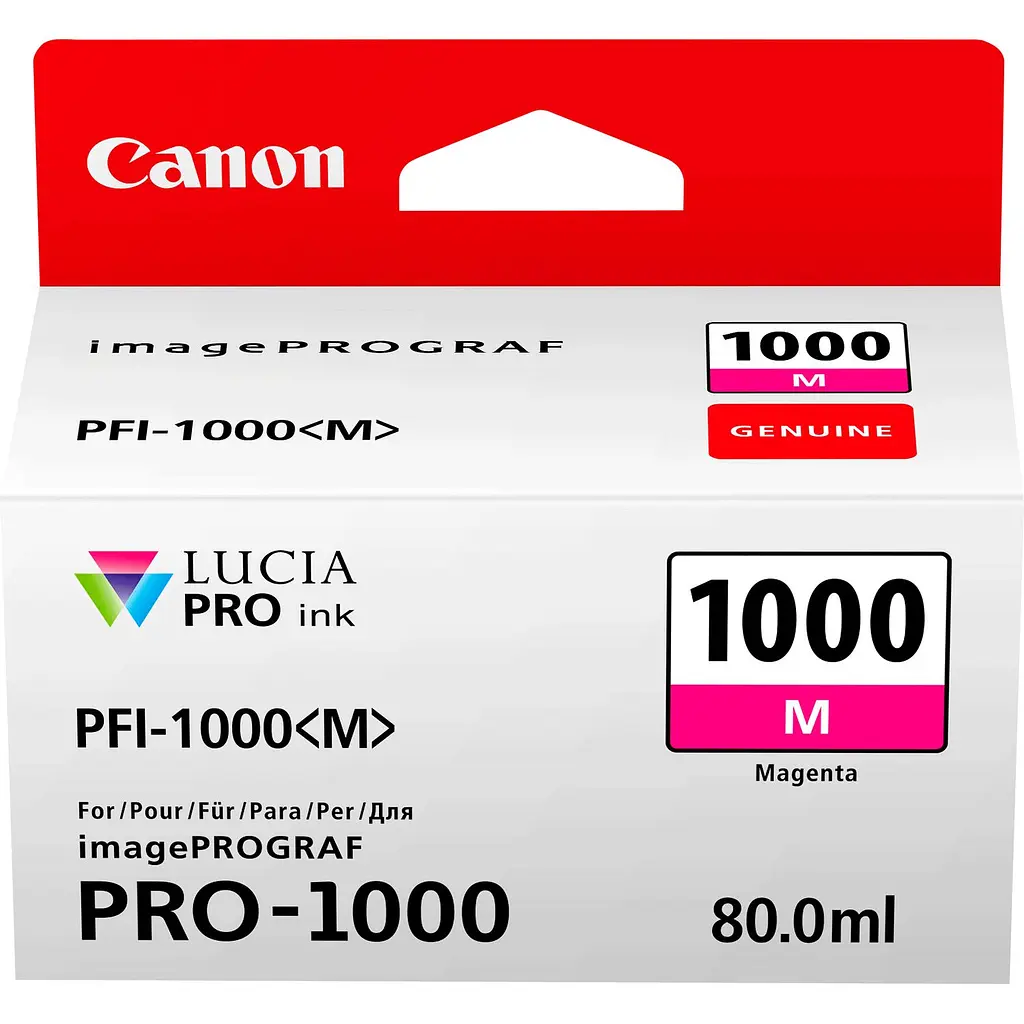 Картридж струменевий PFI-1000M (Magenta) Canon teh0018674 - фото 2