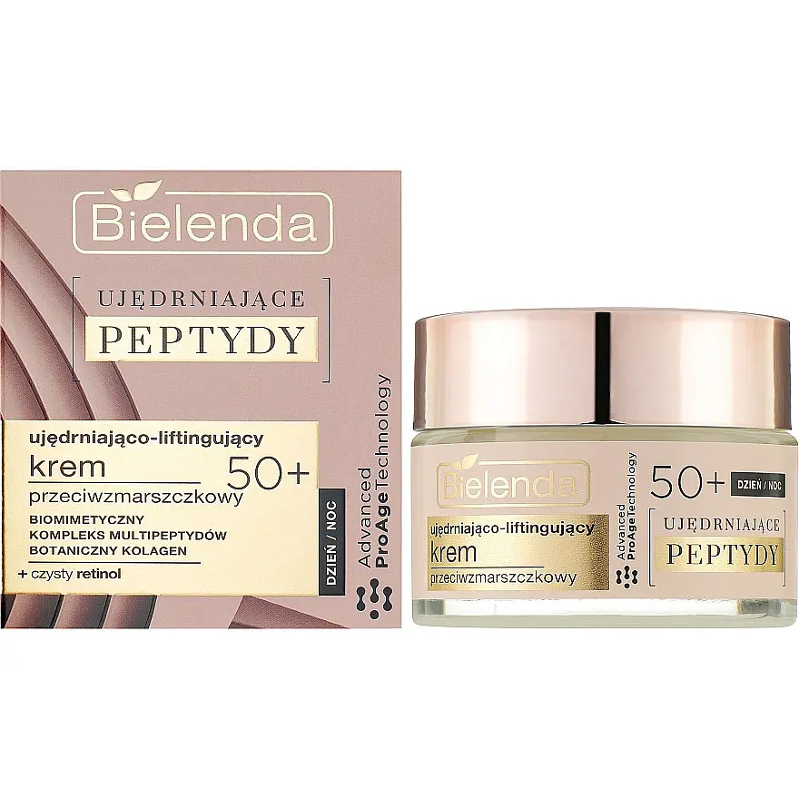 Крем проти зморшок Bielenda Firming Peptides Advanced ProAge Technology зміцнюючий і відновлюючий 50+, 50 мл - фото 2