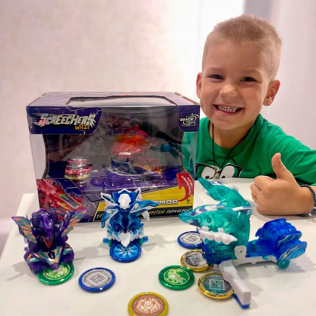 Машинка-трансформер Screechers Wild S3 L2 Стіл дрэгон (EU682203) - фото 8