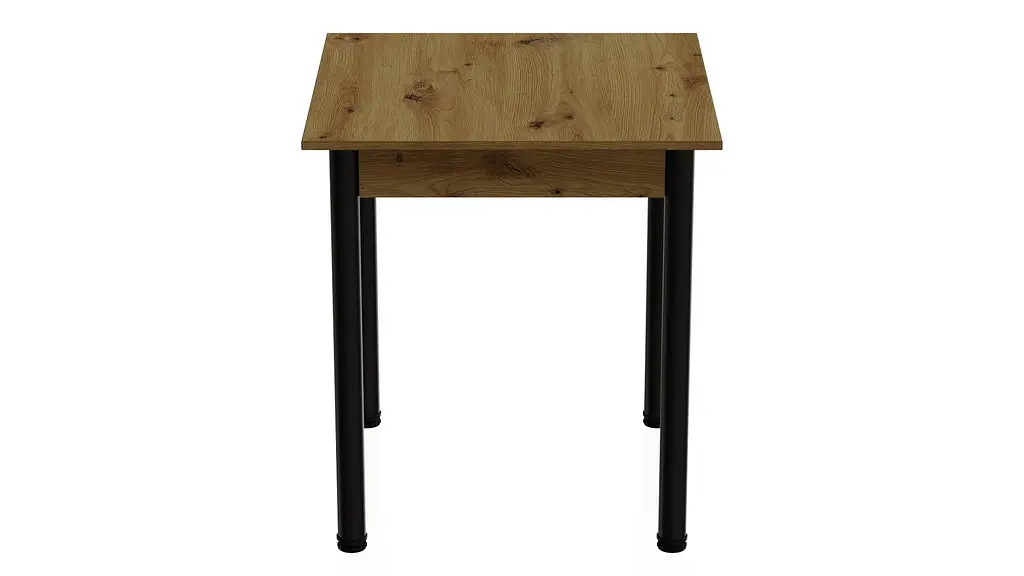 Стіл кухонний Ferrum-decor Агата 75x90x90 Чорний ДСП Дуб Артізан 16мм (FRD-105685) - фото 4