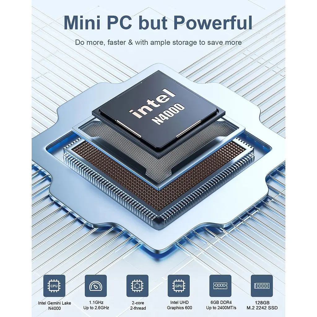 Неттоп MLLSE M2 Air 6/128GB Black [161042] - фото 8