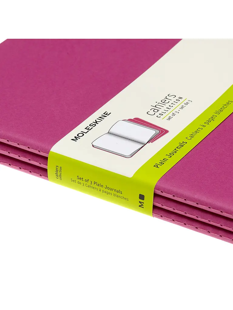 Записник Moleskine Cahier великий, Нелінований Кінетичний Рожевий (CH023D17) - фото 5