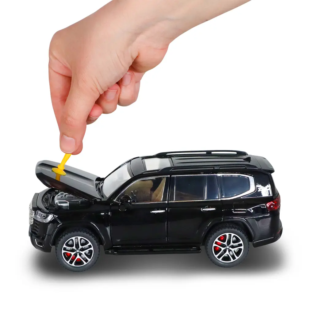 Автомодель TechnoDrive Toyota Land Cruiser 1:24 чорна (KM08222) - фото 9