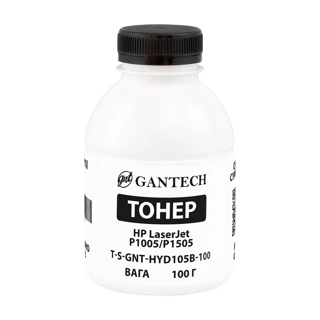 Тонер HP LJ P1005/P1505, bottle 100g Gantech (TSM-HYD105B-100)