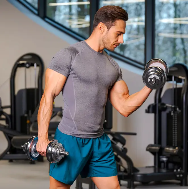 Набір гантелі в кейсі Gymtek хромовані 2х10кг - фото 18