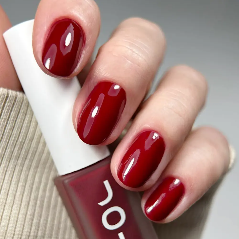 Лак для нігтів Nail care polish 4in1 09 Wine whisper JOIA vegan 8 мл - фото 2