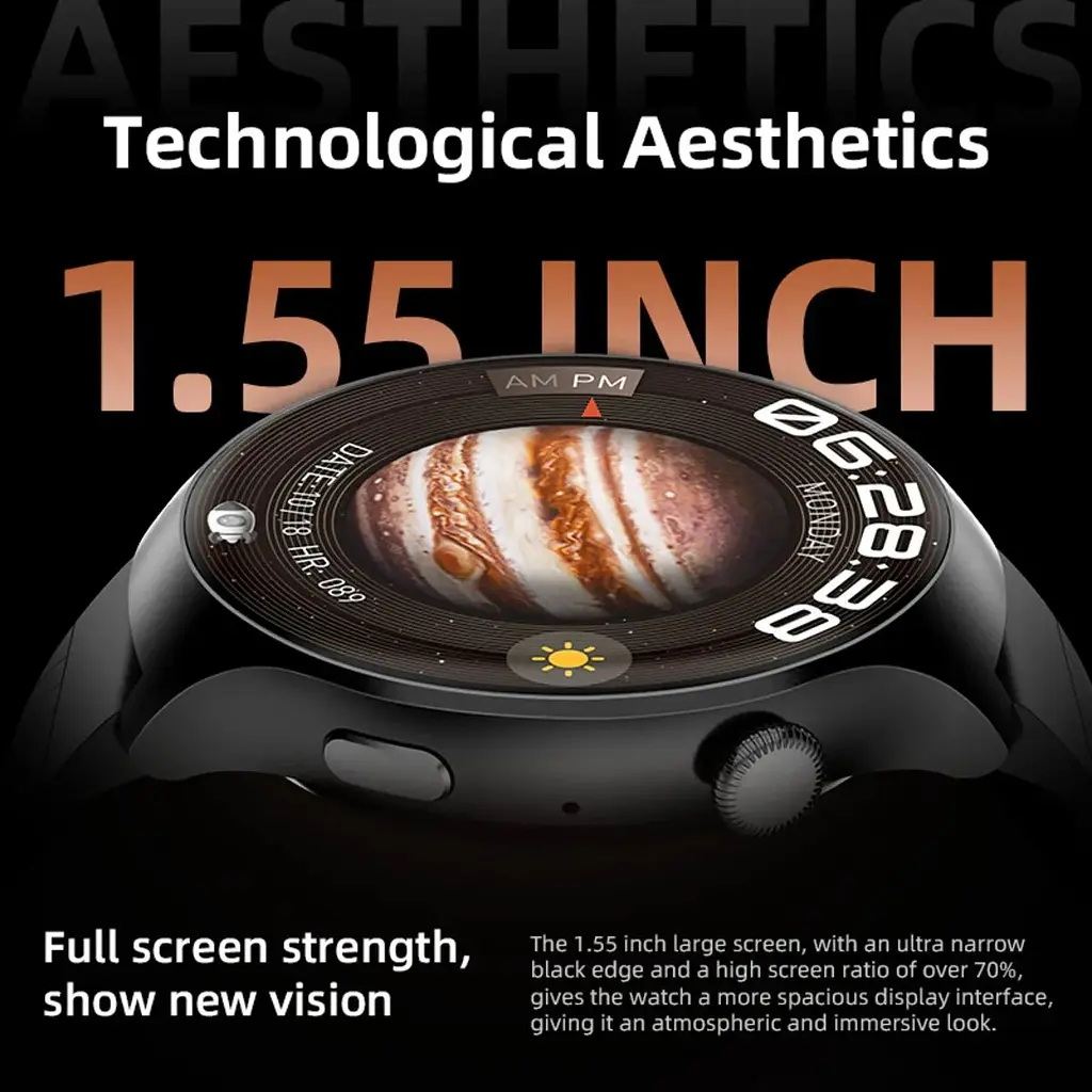 Смарт-годинник Howear Watch 4 Pro Amoled+IP67 Grey - фото 5