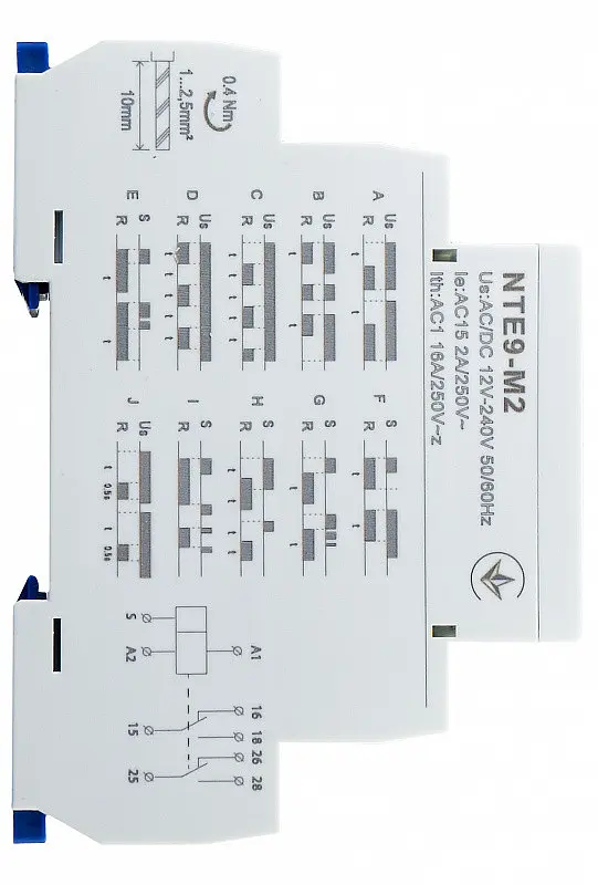 Реле времени многофункциональное NTE9‑M2 AC/DC 12‑240V АСКО‑УКРЕМ (A0010240006) - фото 3