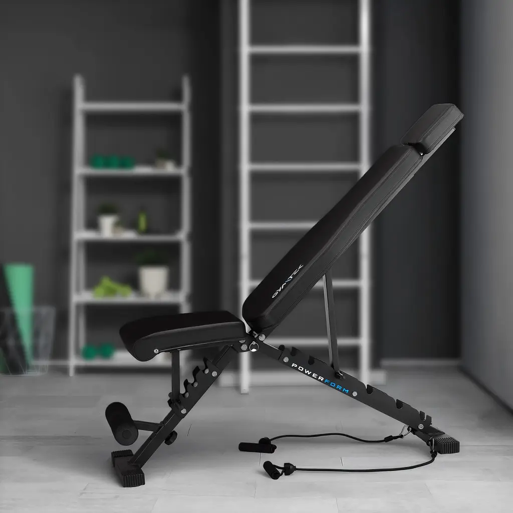 Складана регульована лавка для тренувань Gymtek XL500 з еспандерами - фото 13