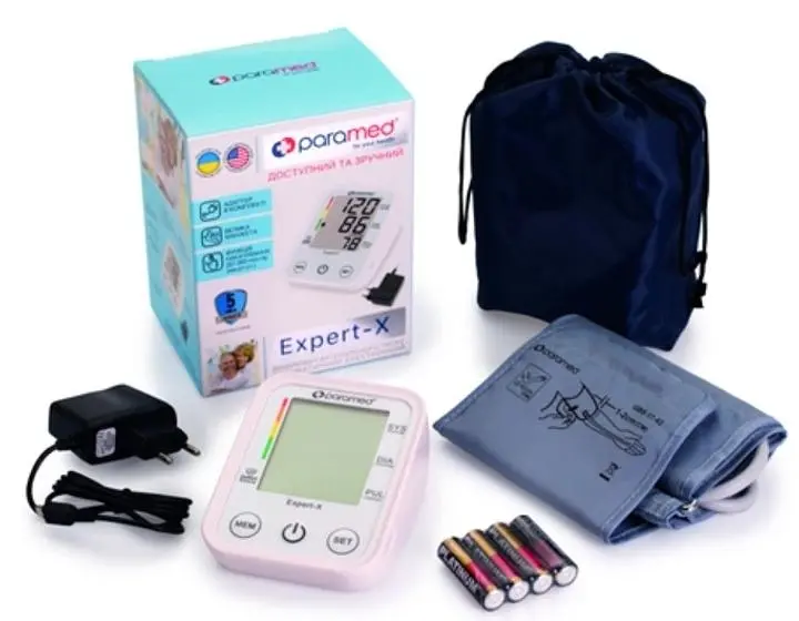 Тонометр Paramed Expert-X автоматический с адаптером Type-C на плечо - фото 4