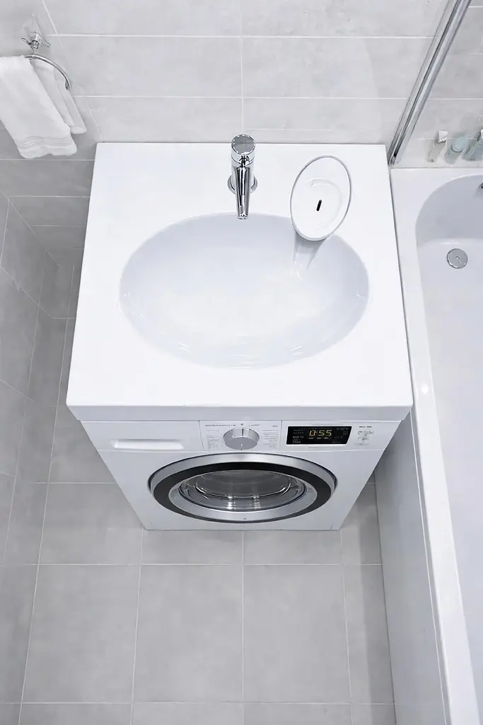 Умивальник акриловий для пральної машини EK-01 60х60см - фото 3