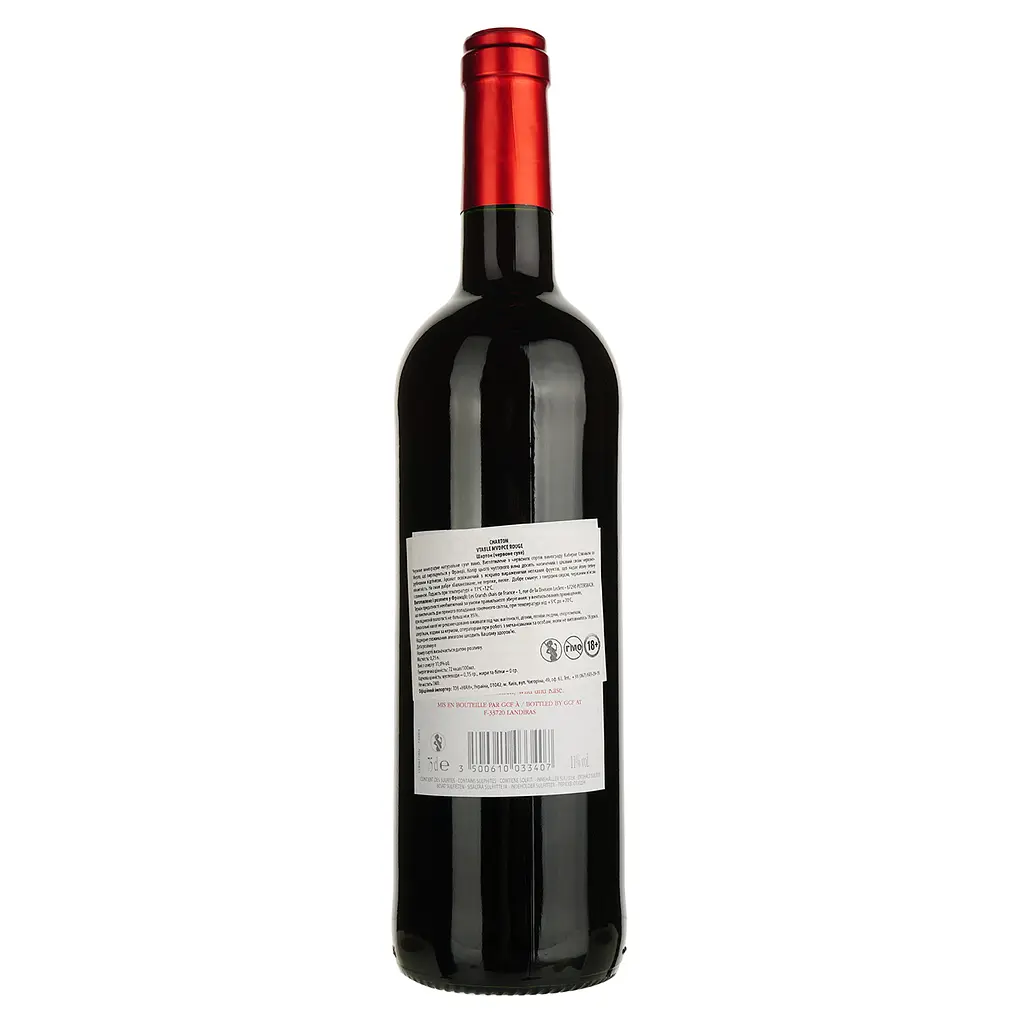 Вино Charton Rouge красное сухое 0.75 л - фото 2