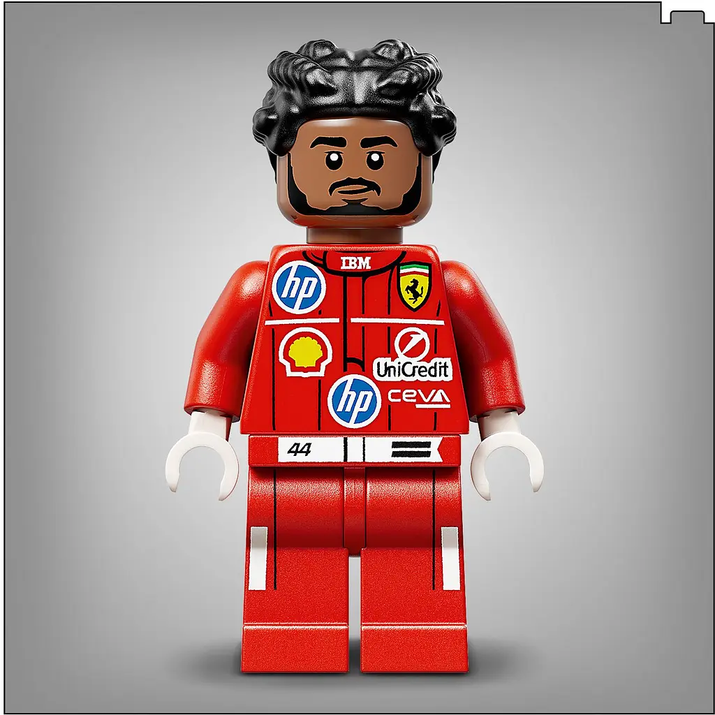 Конструктор LEGO Шолом Льюїса Гамільтона з команди Scuderia Ferrari HP (43022) - фото 12