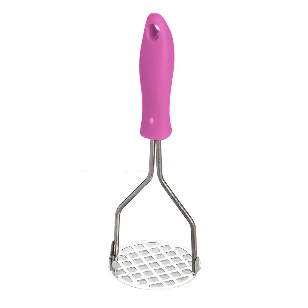 Товкачка картоплем'ялка для картоплі із пластиковою ручкою 22.5 см, Kitchen Master Фіолетовий 86582 - фото 6