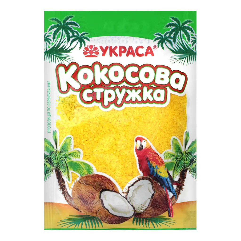 Стружка Украса кокосова кольорова в асортименті 25 г (266050) - фото 2