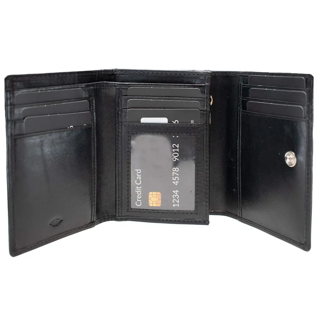 Гаманець жіночий шкіряний Semi Line RFID Black (P8263-0) - фото 2