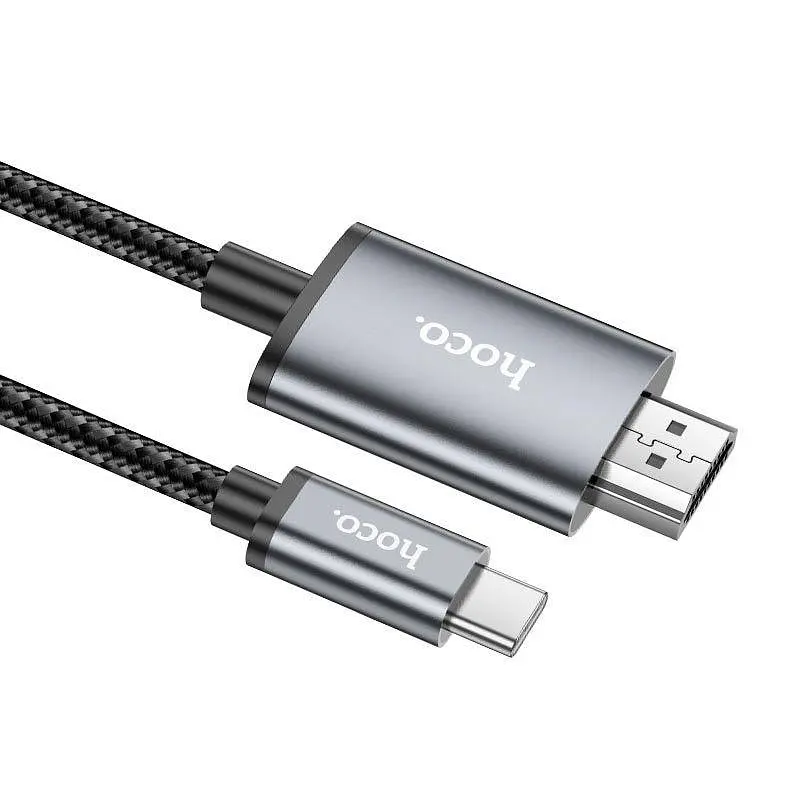 Кабель конвертер Type-C to HDMI - Hoco UA27 HD on-screen cable - фото 6