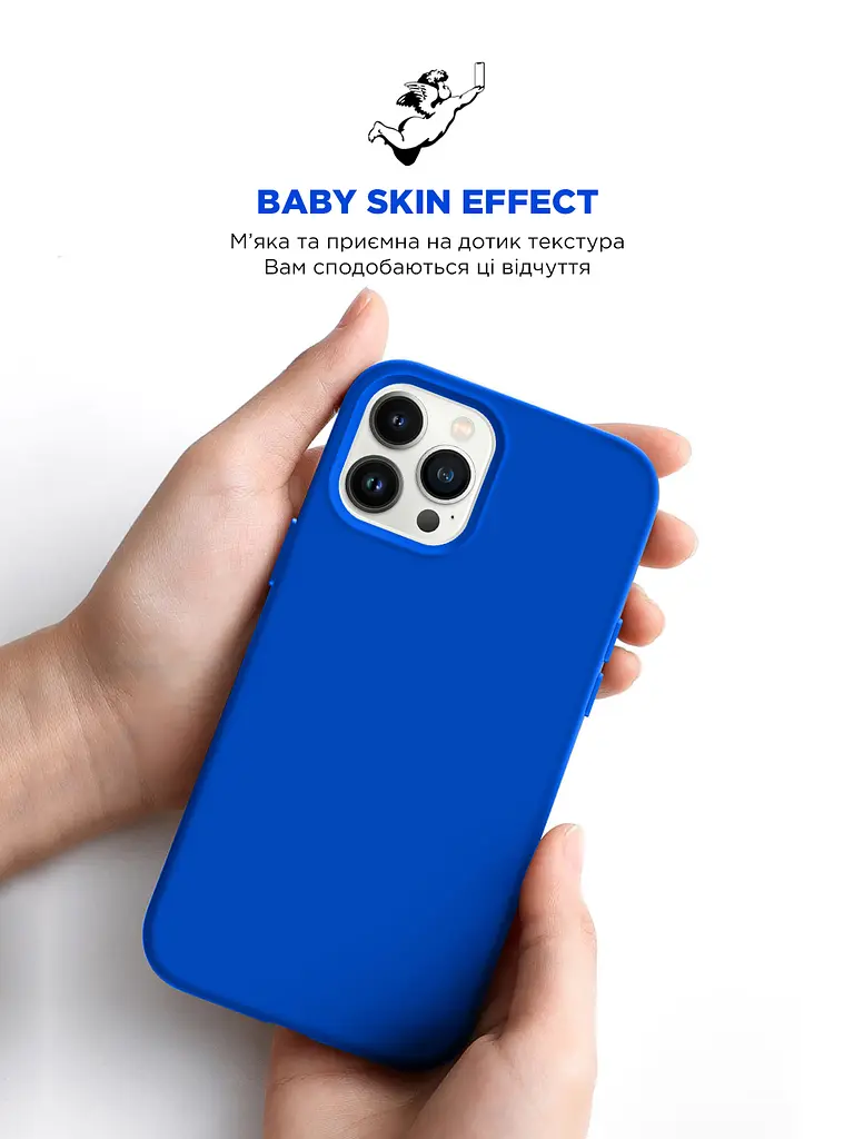 Силиконовый чехол для Apple iPhone 12 Pro/12, ICON2 Case, синий, противоударный, панель, защита всего корпуса, матовая поверхность Soft Touch, выступает над дисплеем, совместим с защитными стеклами и пленками, с микрофиброй, ArmorStandart (ARM61411) - фото 8