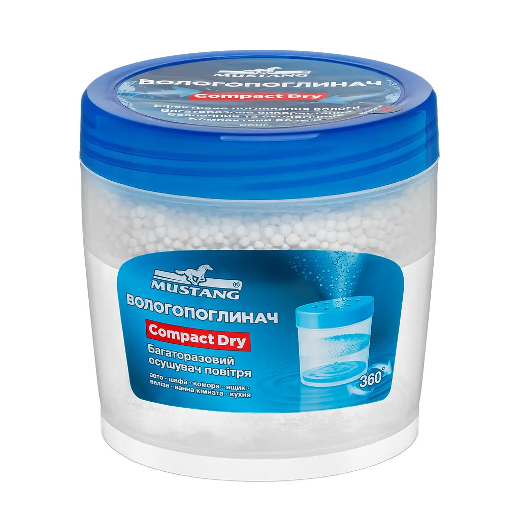 Вологопоглинач контейнер для шафи COMPACT DRY + гранули 250г CD - CNTR