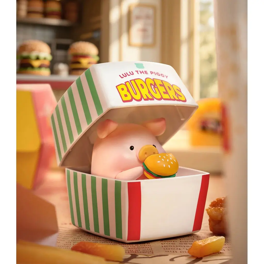 Колекційна фігурка 10/10 Toys LuLu the Piggy серія Burger Express Movable Series blind box (LULU1310) - фото 6
