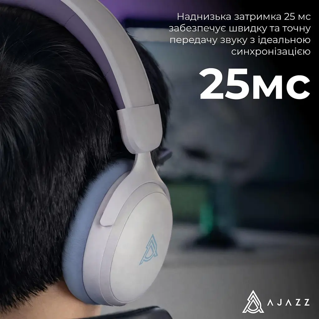 Ігрова гарнітура Ajazz AHM08 MAX Purple White Blue (AHM08-MAX-PWB) - фото 11