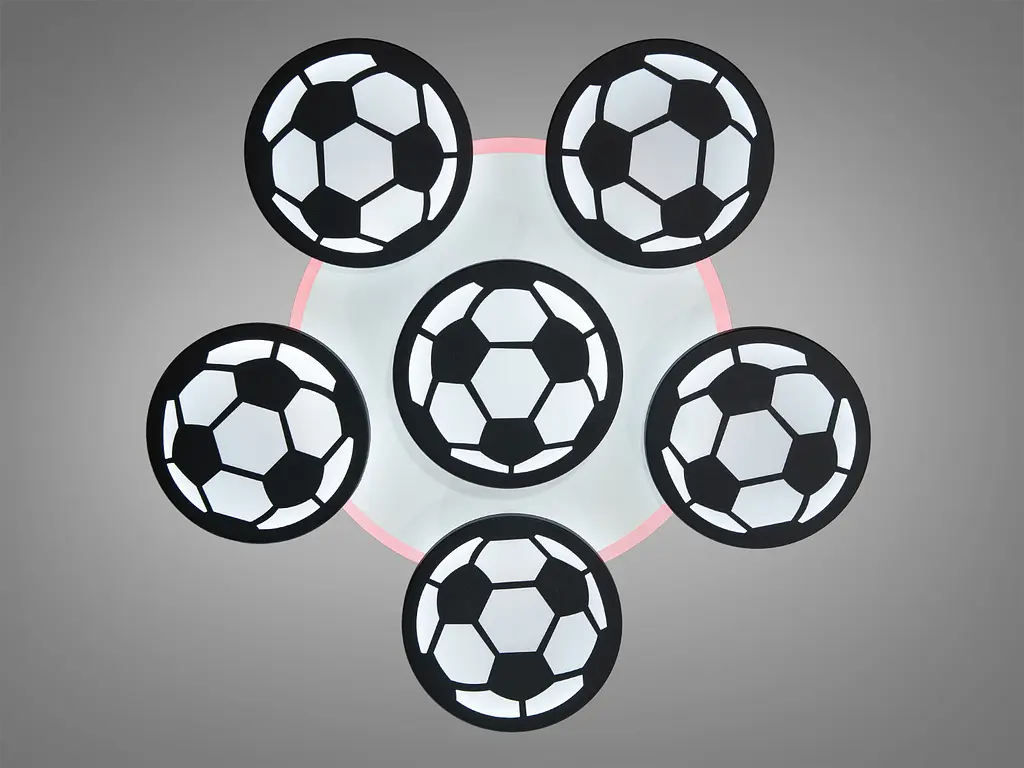 Светодиодная люстра футбольная тема, 105W, черного цвета - фото 2