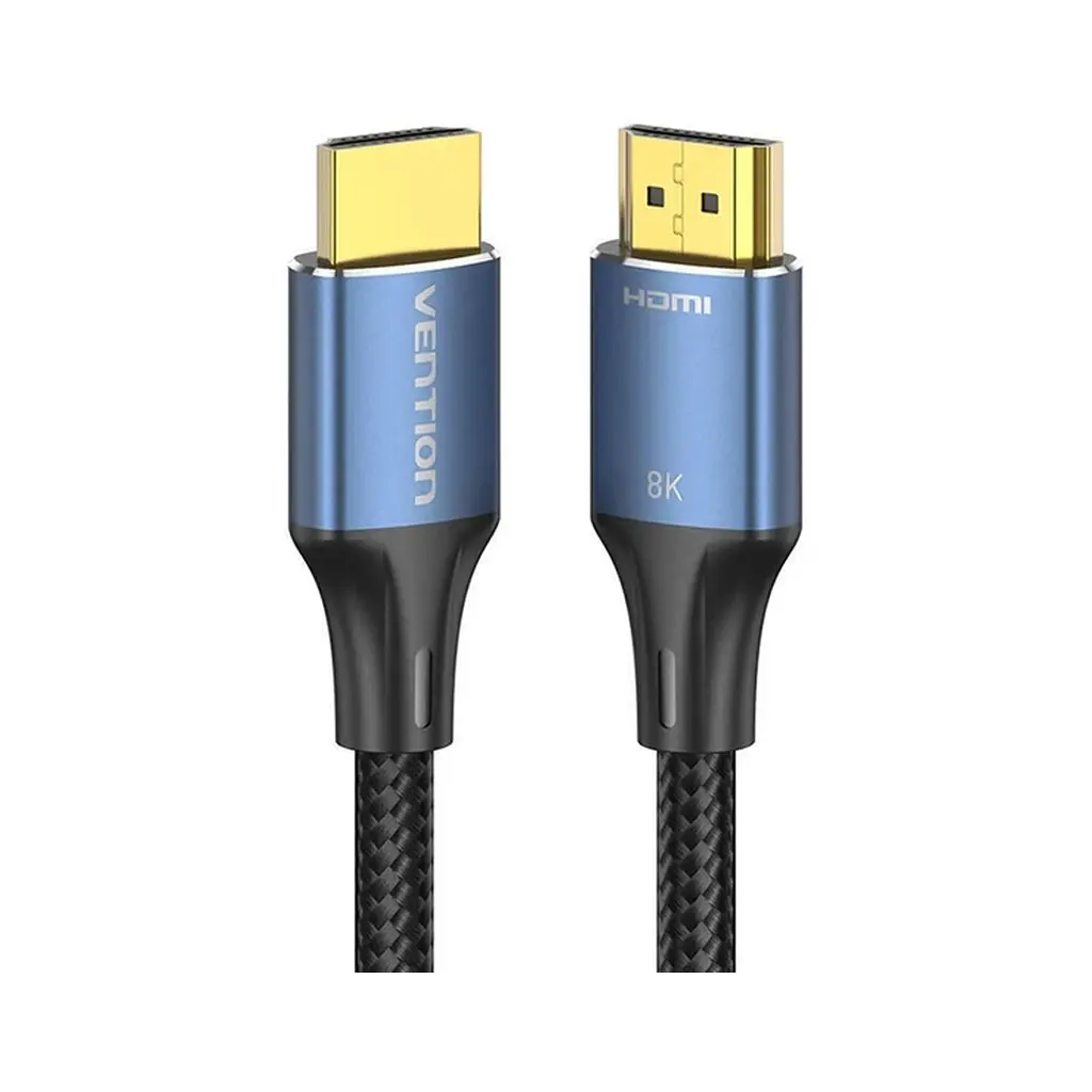Кабель мультимедійний HDMI M to HDMI M 3.0m 8K60Hz cotton braided blue Vention (ALGLI) - фото 3