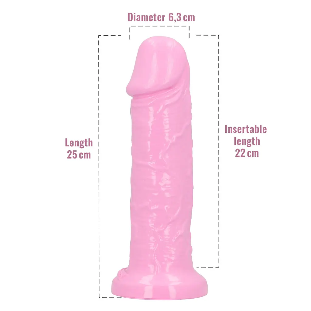 Фалоімітатор з ароматом жуйки Toyz4lovers Delicious Dildo Bubble Gum, 25 см - фото 4
