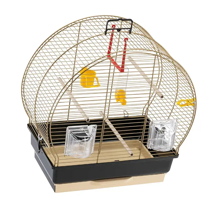 Клітка для канарок та маленьких птахів Ferplast Luna 2 коричнева 44.5х25х45.5 см 52005502 - фото 4