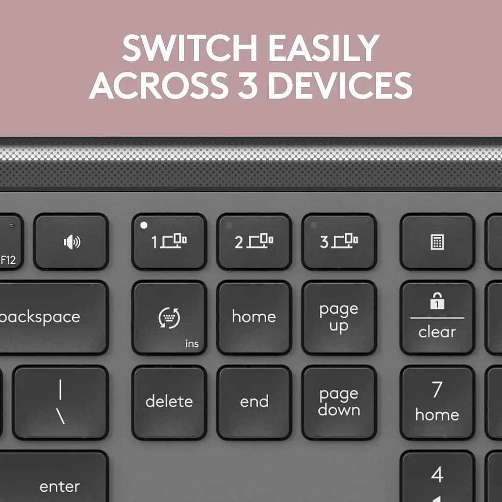 Комплект (Клавіатура та миша) Logitech Signature MK950 Slim Combo for Business Graphite UA (920-012508) - фото 7