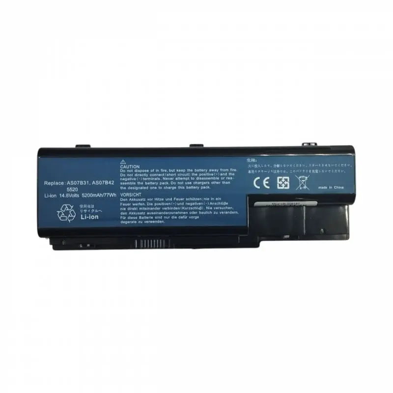 Акумулятор для ноутбука Acer AS07B42 Aspire 5520 14.8V Black 5200 mAh - фото 2