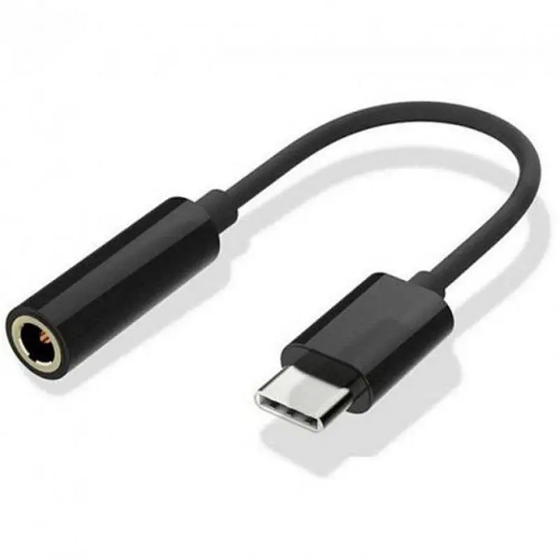 Перехідник Atcom 3.5 мм - USB Type-C (F/M), 0.1 м, Чорний (15035)
