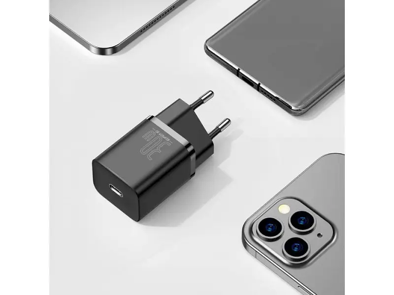 Мережевий зарядний пристрій BASEUS Super Si 30 W Black (CCSUP-J01) - фото 9