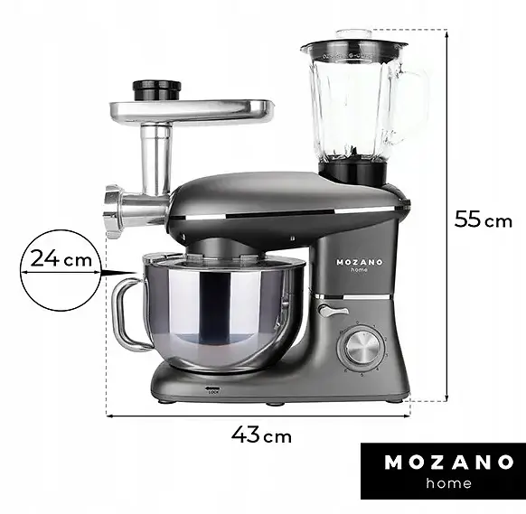 Кухонный комбайн Mozano планетарный Kitchen Assistant 6 в 1 3200 Вт чаша 6.2 л - фото 4