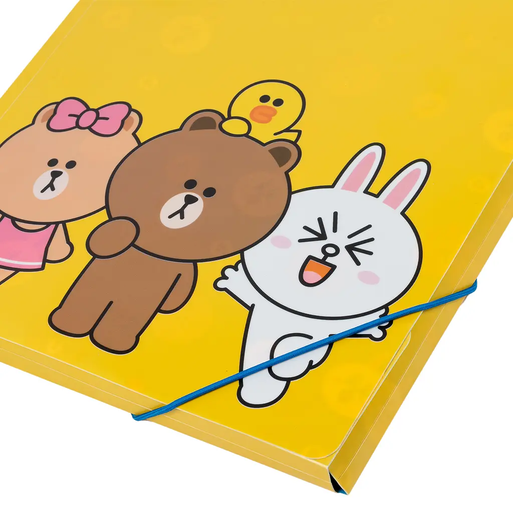 Папка Yes Line Friends, A4, на резинке (492098) - фото 4