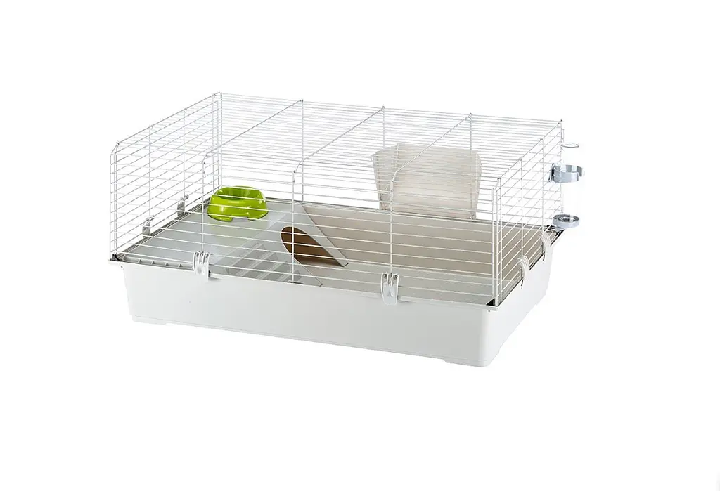 Клітка для кроликів та морських свинок Ferplast Rabbit 100 світло-сіра 95х57х46 см 57052370 - фото 3