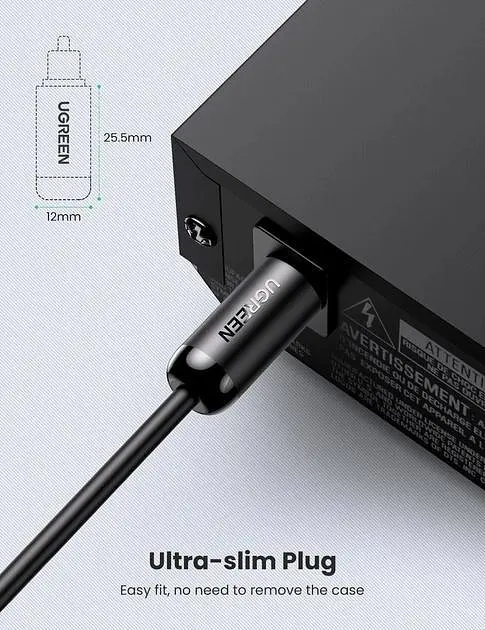 Кабель аудіо Ugreen Toslink оптичний 4 мм 1 м Black (AV122) - фото 7