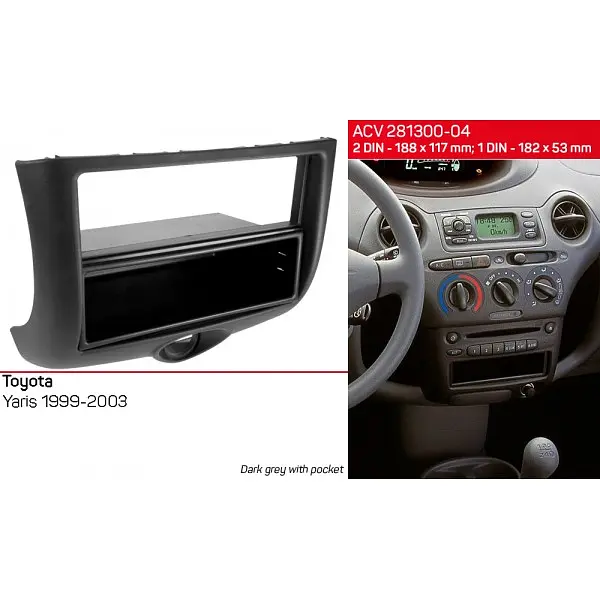 Переходная рамка Toyota Yaris ACV 281300-04 - фото 2