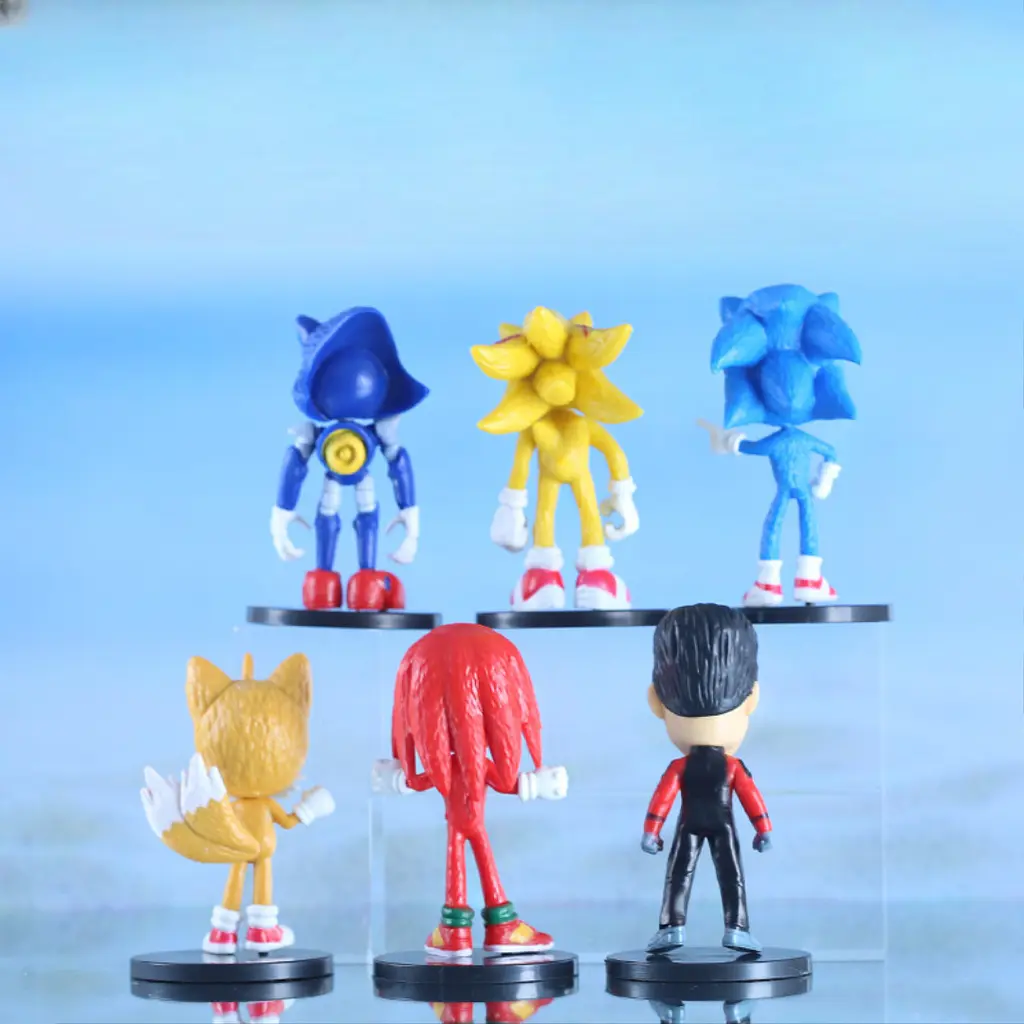 Набір Дитячих Ігрових фігурок Sonic the Hedgehog, Сонік і друзі, 6 шт. - фото 3