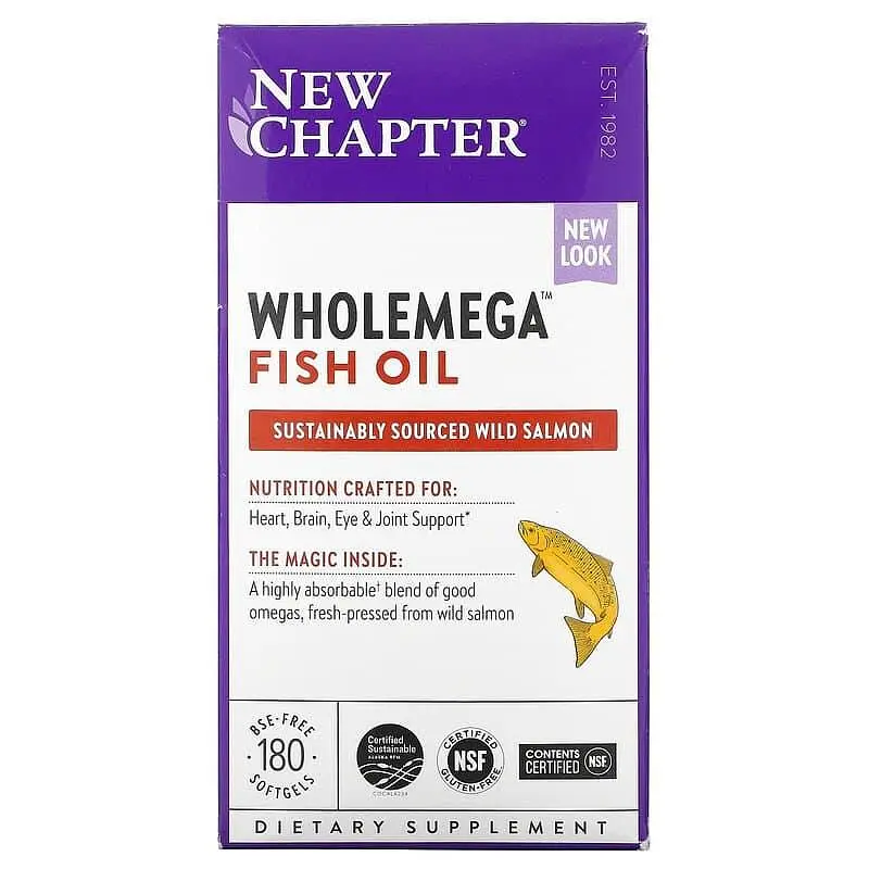 Жир аляскинського лосося New Chapter Alaskan Salmon Oil 1000 мг 180 капсул - фото 2