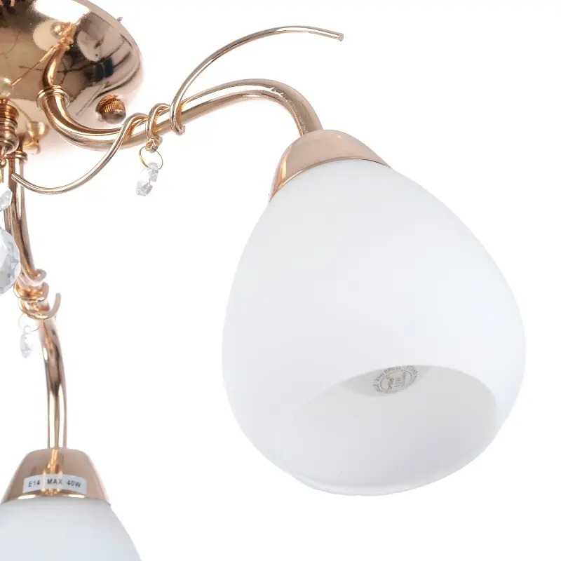 Люстра потолочная Brille для кухни E14 40W G (LK-236C/3) - фото 3