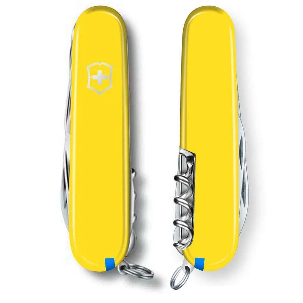 Ніж Victorinox Huntsman 91мм,15функ,жовт