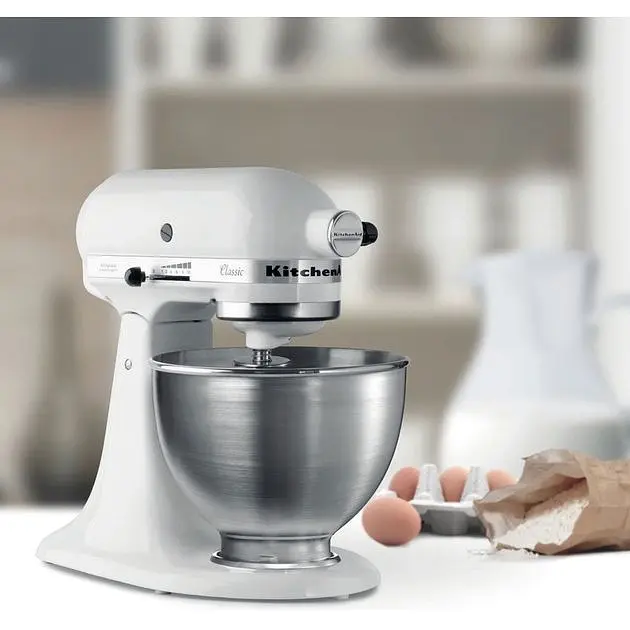 Кухонная машина KitchenAid Classic 5K45SSEWH с откидывающимся блоком 4.3 л белая (5K45SSEWH) - фото 5