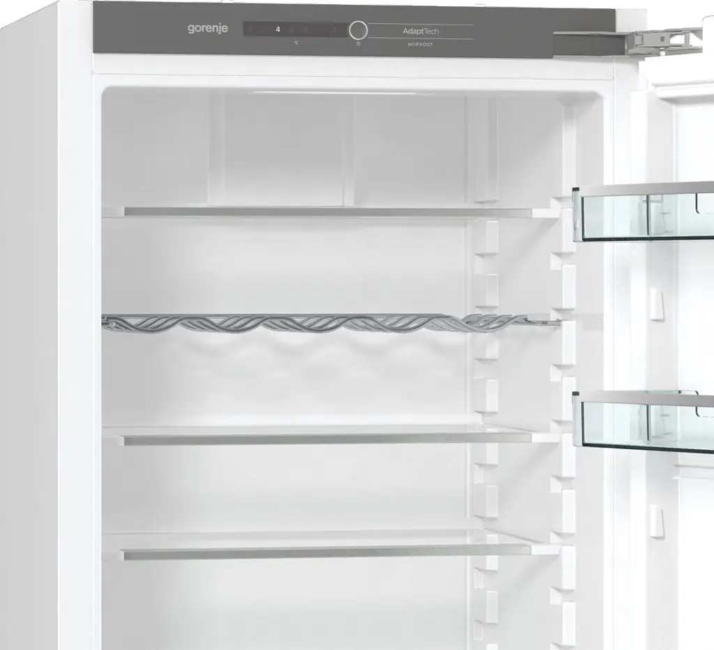 Холодильник встроенный Gorenje 177х55х54см 2 дверь 180(68) л А+ NF Дисплей Белый (NRKI218EA0) - фото 10