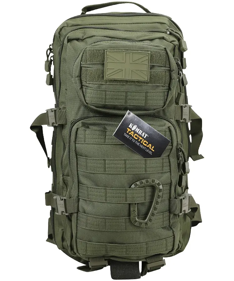 Рюкзак тактичний Kombat UK Hex-Stop Small Molle Assault 28L Олива (KB-HSSMAP-OLGR) - фото 4